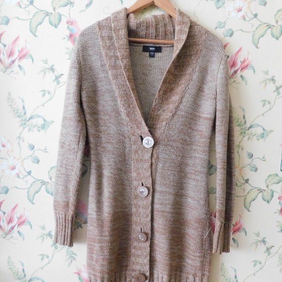 🦉🐾Academia Hazelnut Ombre Long Cardigan - Picture 1 of 13
